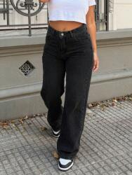 Shein Fekete Mom Jeans Magas Derekú Farmernadrág 46 1-ES Méret
