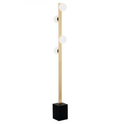 Argon Lampadar Freemont 1738, 4xG9, alamă periată și negru, sticlă opală mată (ARG1738)