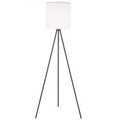 Argon Lampadar Hilary 4084, 1xE27, alb și negru texturat, abajur textil (ARG4084)