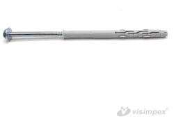 VISIMPEX Dübel hatlapfejű peremes állványcsavarral TORX horganyzott 10x260mm (Smart) (003-003-010-023)