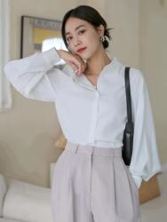 Shein Fehér Hosszú Ujjú Ing S06__XS