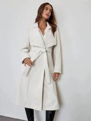 Shein Krémszínű Klasszikus Kabát W01__M