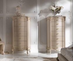 Settimo Comoda inalta Altavita din lemn, cu 7 sertare, H 141 cm, stil clasic italian (EU501) Comoda