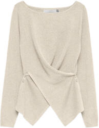 VERO MODA Pulover Vmsiena Boatneck Wrap 10352092 13-0905 TCX birch