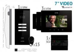 ELECTRA KIT VIDEO 7 smart+ · 4 Fire, negru aparent 3 FAMILII, VKM. P3SR. T7S4. ELB04