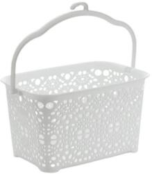 MEGAPLAST Mega Plast MONAKO csipesztartó kosár, 13×23, 5×15, 5 cm, fehér (MAT26432)