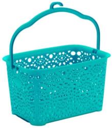 MEGAPLAST Mega Plast MONAKO csipesztartó kosár, 13×23, 5×15, 5 cm, türkiz (MAT27557)