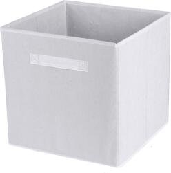 DOCHTMANN Kallax tárolódoboz, tároló, textil, fehér, 31 × 31 × 31 cm (400179)