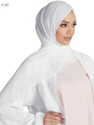 Shein Fehér Hidzsáb Sál S07__175CM