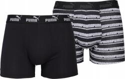 PUMA Férfi Boxeralsó Bugyi Puma Elements Men Striped Boxers 2P Fekete r. XL (938842 04)