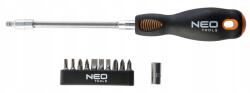 NEO TOOLS Neo Csavarhúzó Hajlékony Szárral Bitfejek 04-212 (T N04-212)
