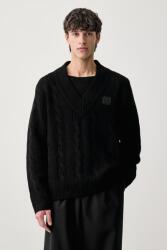 Fred Perry pulóver férfi gyapjú - fekete M