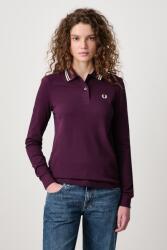 Fred Perry hosszúujjú női pamut - lila 36