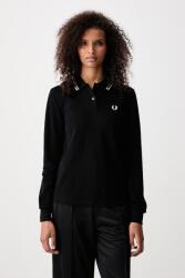 Fred Perry hosszúujjú női pamut - fekete 36