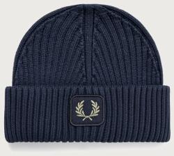 Fred Perry beanie pamut - sötétkék Univerzális méret