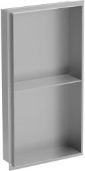 Mexen X-Wall-NR beépíthető falfülke perem nélkül és belső polccal 60 x 30 cm, inox (1911603010S)