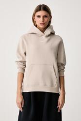 Nike kapucnis melegítőfelső női pamuttal Studio Fleece - bézs S