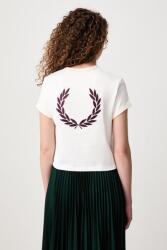 Fred Perry női pamut póló - fehér 38