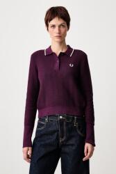 Fred Perry női pamut pulóver - lila 40