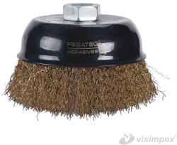 VISIMPEX Kúpos kefe-flexre 85x25mm acél hullámos (Pegatec) (007-006-001-074)