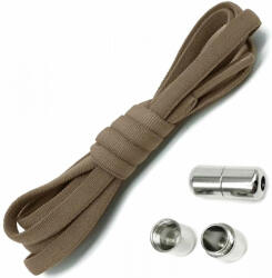 APT Rugalmas fűzők megkötés nélkül No Tie Laces, 100cm, bézs