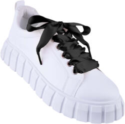 FOOT PRO Elegáns selyem zsinórok 120cm, fekete