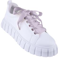 FOOT PRO Elegáns selyem zsinórok 120cm, szürke