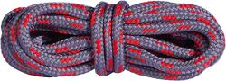 MOUNTVAL Vastag kerek szürke-piros erős cipőfűző túracipőhöz 90cm