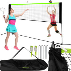 Trizand Plasă sportivă portabilă Trizand - pentru volei, badminton și tenis, cu înălțime reglabilă (25625)