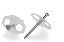 Hup Cuie cu șaibă pentru fixare cabluri tip talpă prin percutie 3, 5x50mm polipropilena, naturala