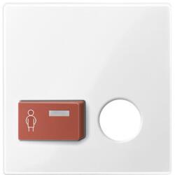 Merten Placa centrala pentru buton de apel System M alb polar cu contact de priza