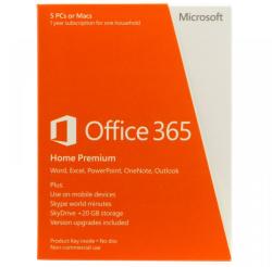 Microsoft Office 365 Home Premium 32/64bit ENG (1 User/5 Device/1 Year) 6GQ-00020