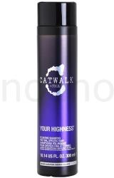 TIGI Catwalk Your Highness sampon finom és lesimuló hajra Elevating Shampoo 300 ml