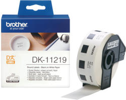 Rola Etichete Hartie Rotunde Mici Dk11219 Original Brother P-touch Ql-1050