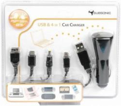 Subsonic 4-in-1 Car Charger PSP