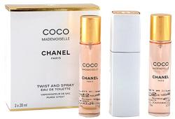 CHANEL Coco Mademoiselle Twist & Spray (Refills) EDT 3x20 ml