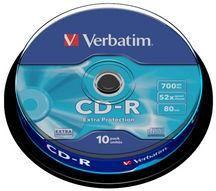 Verbatim CD-R 700mb 52x - Suport rotund 10buc. ExtraProtection 43437