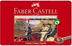 Faber-Castell Creioane colorate 36 culori/set FABER-CASTELL, cutie metal, FC115886