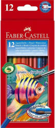 Faber-Castell Creioane colorate acuarela si pensula 12 buc/set FABER-CASTELL