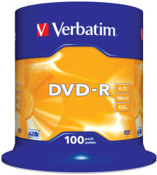 Verbatim DVD-R 4.7GB 16x - Suport rotund DVD 100buc. (43549)