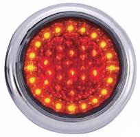 LAP Eletrical Lampa stop auto rotunda LED cu functii de Pozitie-Frana-Semnalizator 12/24V