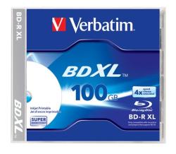 Verbatim BluRay BD-R XL 100GB 4x - Háromrétegű Nyomtatható (BRV-4TLN)