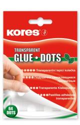 KORES Glue Dots átlátszó ragasztókorong