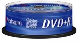Verbatim DVD+R 4.7GB 16x Suport Rotund 25buc. (43500)