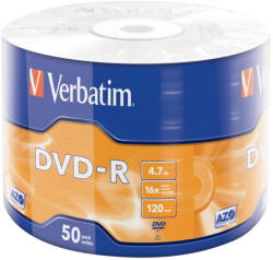 Verbatim Dvd-r 4.7gb 16x Suport Rotund 50buc. (43788)