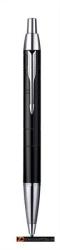 Parker I. M. Premium golyóstoll, ezüst színű klip, matt fekete tolltest - Kék (ICPIMPGT03)