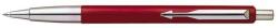 Parker Vector golyóstoll, ezüst színű klip, piros tolltest - Kék (ICPVBPP)