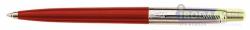 Parker Jotter golyóstoll, ezüst színű klip, piros tolltest - Kék (ICPJBPP)