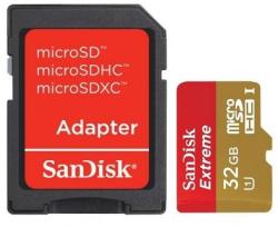 SanDisk microSDHC Extreme Plus 32GB C10/U1 (SDSDQX-032G-U46A / 123820)