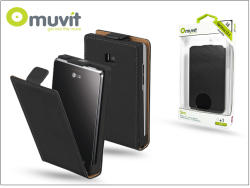 muvit Slim Flip LG E430 Optimus L3 II case black (I-MUSLI0205)